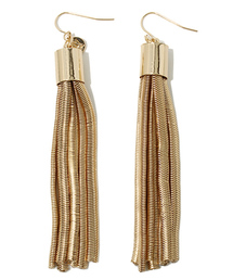 SLY LANG | スネークチェーンフリンジピアス(ピアス（両耳用）)