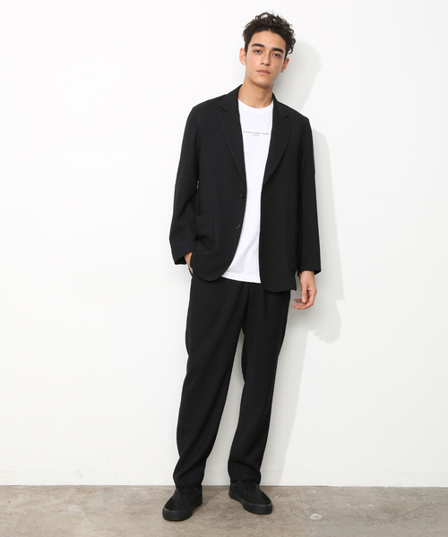 ADAM ET ROPE'(アダムエロペ)の「ASAGAO イージーパンツ(スラックス・メンズ・ブラック/チャコールグレー/オリーブ・L/M)」の7枚目の写真