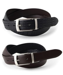 tk.TAKEO KIKUCHI | チェック×無地牛革リバーシブルベルト(ベルト)