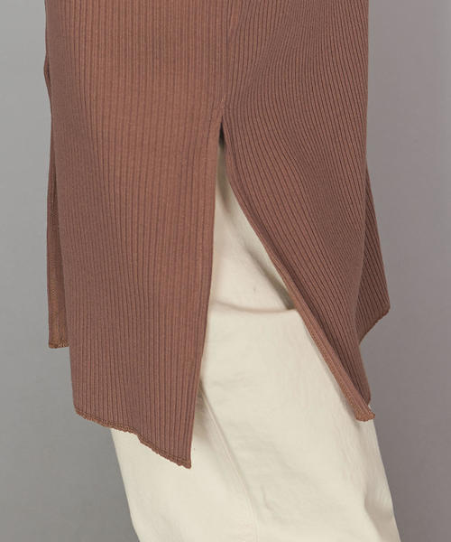 BEAUTY&YOUTH UNITED ARROWS（ビューティーアンドユースユナイテッドアローズ）の「BY リブフロントボタン2WAYマキシワンピース（ワンピース・レディース・オフホワイト/ブラック/モカ・FREE）」の9枚目の写真