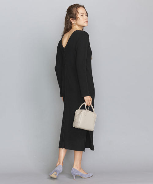 BEAUTY&YOUTH UNITED ARROWS（ビューティーアンドユースユナイテッドアローズ）の「BY リブフロントボタン2WAYマキシワンピース（ワンピース・レディース・オフホワイト/ブラック/モカ・FREE）」の16枚目の写真