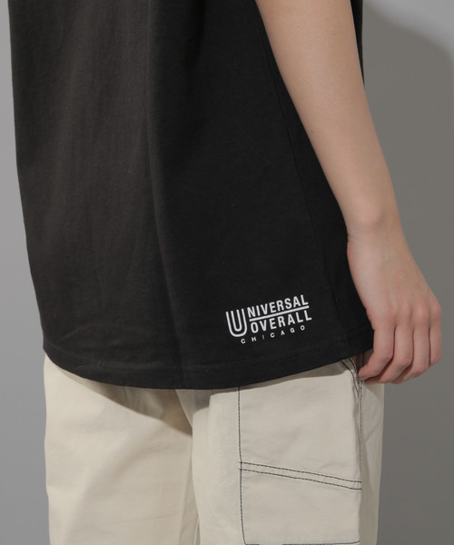 PAGEBOY（ページボーイ）の「【UNIVERSAL OVERALL】ロゴプリントTシャツ（Tシャツ/カットソー・レディース・ホワイト/キャメル/ブラック・FREE）」の14枚目の写真