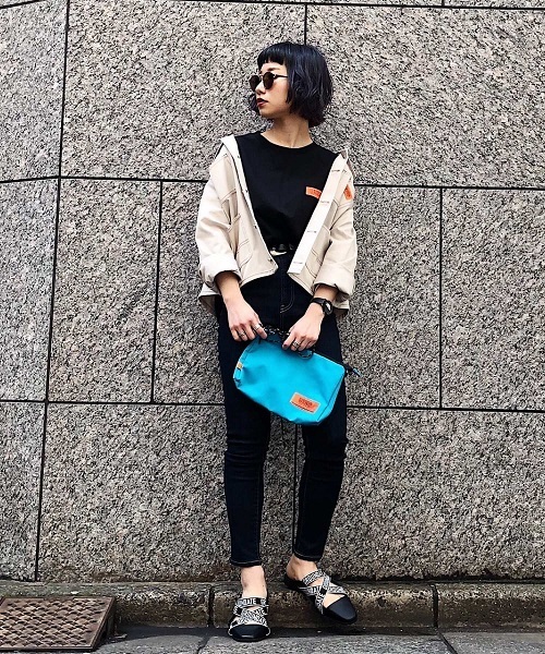 PAGEBOY（ページボーイ）の「【UNIVERSAL OVERALL】ロゴプリントTシャツ（Tシャツ/カットソー・レディース・ホワイト/キャメル/ブラック・FREE）」の20枚目の写真