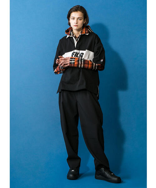 FILA（フィラ）の「＜FILA × monkey time＞ RUGBY SHT SS/ラガーシャツ（Tシャツ/カットソー・メンズ・ブラック/ターコイズブルー・SMALL/MEDIUM/LARGE）」の10枚目の写真