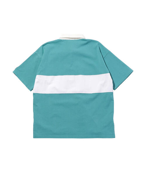 FILA（フィラ）の「＜FILA × monkey time＞ RUGBY SHT SS/ラガーシャツ（Tシャツ/カットソー・メンズ・ブラック/ターコイズブルー・SMALL/MEDIUM/LARGE）」の18枚目の写真