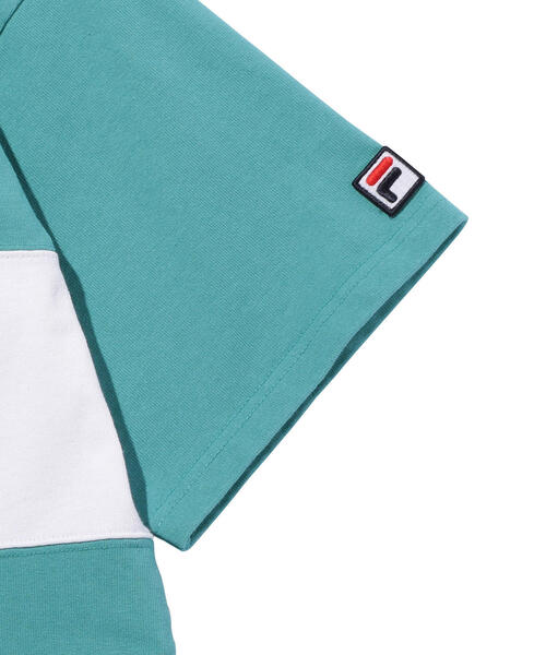 FILA（フィラ）の「＜FILA × monkey time＞ RUGBY SHT SS/ラガーシャツ（Tシャツ/カットソー・メンズ・ブラック/ターコイズブルー・SMALL/MEDIUM/LARGE）」の22枚目の写真