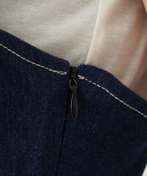 natural couture(ナチュラルクチュール)の「大人シンプルサロペ(サロペット/オーバーオール・レディース・ブラック/オフホワイト/インディゴブルー・FREE)」の9枚目の写真