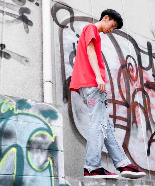 LOS ANGELES APPAREL（ロサンゼルスアパレル）の「【LOS ANGELES APPAREL】6.5oz Garment Dye Crew Neck T-Shirt（Tシャツ/カットソー・メンズ・ホワイト/ブラック/パープル/ネイビー/レッド/ブルー/サンドベージュ/フューシャピンク・L/M/XL）」の19枚目の写真