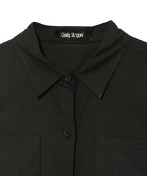 Candy Stripper ストライプシャツワンピース　バックフリルシャツ　春 Candy Stripper（キャンディストリッパー）の「BACK FRILL