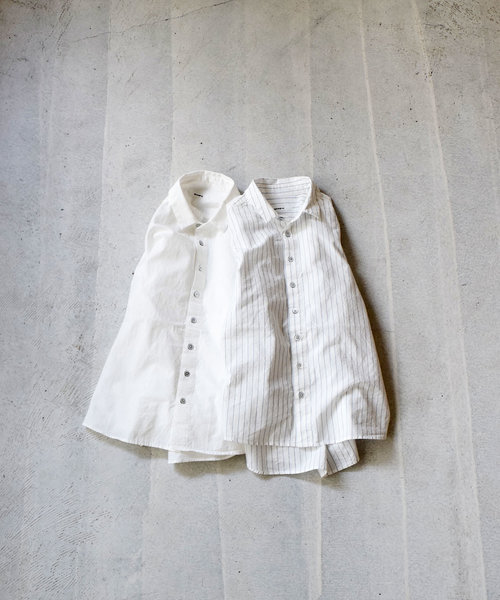 quadro（クオドロ）の「オーガニックコットンストライプワイドシャツ（シャツ/ブラウス・レディース・ホワイト/オフホワイト・FREE）」の15枚目の写真