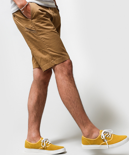 NANO universe（ナノユニバース）の「ストレッチショート トラウザース（その他パンツ・メンズ・オフホワイト/ベージュ/グリーン/カーキ/ブルー/ネイビー/ロイヤルブルー/イエロー/レッド/ブラック/ピンク・MEDIUM/SMALL/LARGE）」の4枚目の写真