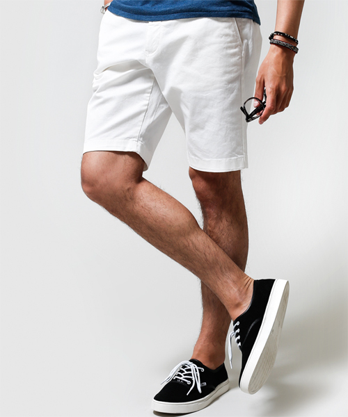 NANO universe（ナノユニバース）の「ストレッチショート トラウザース（その他パンツ・メンズ・オフホワイト/ベージュ/グリーン/カーキ/ブルー/ネイビー/ロイヤルブルー/イエロー/レッド/ブラック/ピンク・MEDIUM/SMALL/LARGE）」の2枚目の写真