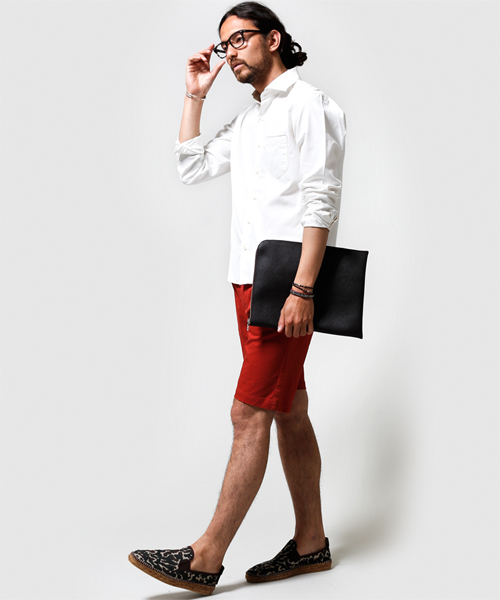 NANO universe（ナノユニバース）の「ストレッチショート トラウザース（その他パンツ・メンズ・オフホワイト/ベージュ/グリーン/カーキ/ブルー/ネイビー/ロイヤルブルー/イエロー/レッド/ブラック/ピンク・MEDIUM/SMALL/LARGE）」の22枚目の写真