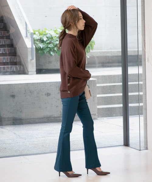 KOBE LETTUCE（コウベレタス）の「ハイテンションブーツカットボトム（その他パンツ・レディース・ブラック/ブラウン系その他/ブルー系その他・FREE）」の5枚目の写真