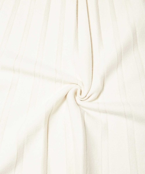 fifth（フィフス）の「プリーツニットミディスカート（スカート・レディース・アイボリー/ブラウン・MEDIUM）」の8枚目の写真