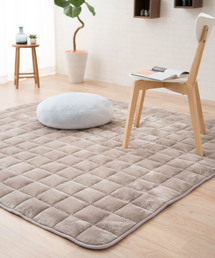 東京家具（トウキョウカグ）の「もちふわ触感【ヒートプラス】リビングで寝るあったかパッド/190×190cm EMOORHEAT（ラグ/マット・メンズ）」