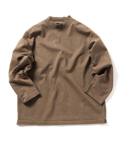 SBTRACT（サブトラクト）の「SBTRACT（サブトラクト）: フリース マシーン モックネック ロンT（Tシャツ/カットソー・メンズ・ブラウン系その他/ホワイト/ブラック/オリーブ・SMALL/MEDIUM/LARGE/X-LARGE）」の4枚目の写真