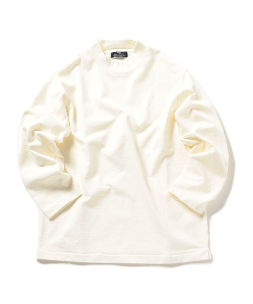 SBTRACT（サブトラクト）の「SBTRACT（サブトラクト）: フリース マシーン モックネック ロンT（Tシャツ/カットソー・メンズ・ブラウン系その他/ホワイト/ブラック/オリーブ・SMALL/MEDIUM/LARGE/X-LARGE）」の2枚目の写真