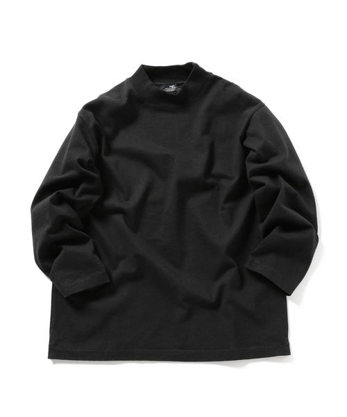 SBTRACT（サブトラクト）の「SBTRACT（サブトラクト）: フリース マシーン モックネック ロンT（Tシャツ/カットソー・メンズ・ブラウン系その他/ホワイト/ブラック/オリーブ・SMALL/MEDIUM/LARGE/X-LARGE）」の3枚目の写真