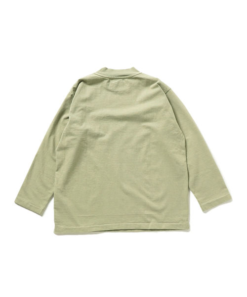 SBTRACT（サブトラクト）の「SBTRACT（サブトラクト）: フリース マシーン モックネック ロンT（Tシャツ/カットソー・メンズ・ブラウン系その他/ホワイト/ブラック/オリーブ・SMALL/MEDIUM/LARGE/X-LARGE）」の5枚目の写真