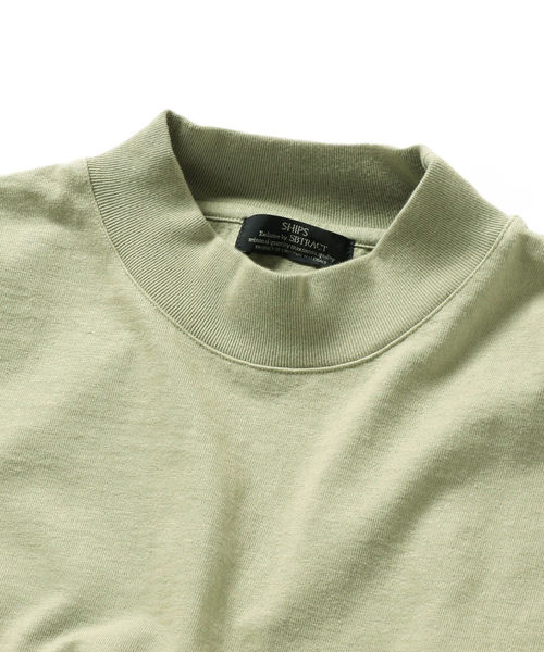 SBTRACT（サブトラクト）の「SBTRACT（サブトラクト）: フリース マシーン モックネック ロンT（Tシャツ/カットソー・メンズ・ブラウン系その他/ホワイト/ブラック/オリーブ・SMALL/MEDIUM/LARGE/X-LARGE）」の6枚目の写真