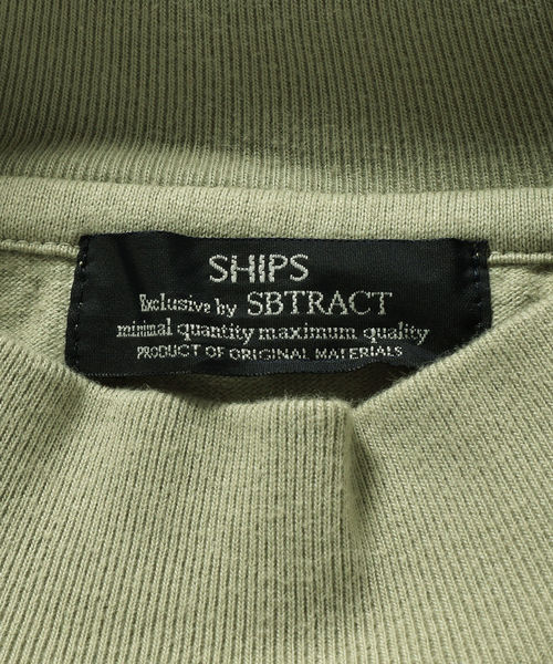 SBTRACT（サブトラクト）の「SBTRACT（サブトラクト）: フリース マシーン モックネック ロンT（Tシャツ/カットソー・メンズ・ブラウン系その他/ホワイト/ブラック/オリーブ・SMALL/MEDIUM/LARGE/X-LARGE）」の9枚目の写真
