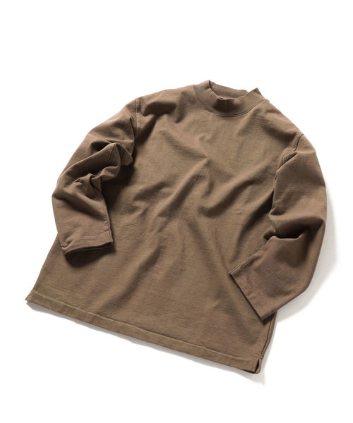SBTRACT（サブトラクト）の「SBTRACT（サブトラクト）: フリース マシーン モックネック ロンT（Tシャツ/カットソー・メンズ・ブラウン系その他/ホワイト/ブラック/オリーブ・SMALL/MEDIUM/LARGE/X-LARGE）」の14枚目の写真