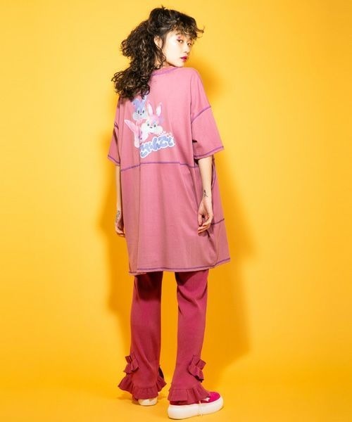 Candy Stripper（キャンディストリッパー）の「FUNNY FRIENDS ワンピース（ワンピース・レディース・ピンク/ブラック/パープル・2）」の3枚目の写真