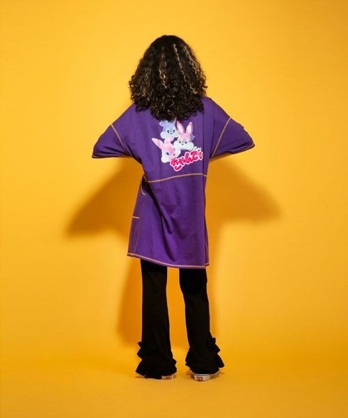 Candy Stripper（キャンディストリッパー）の「FUNNY FRIENDS ワンピース（ワンピース・レディース・ピンク/ブラック/パープル・2）」の6枚目の写真