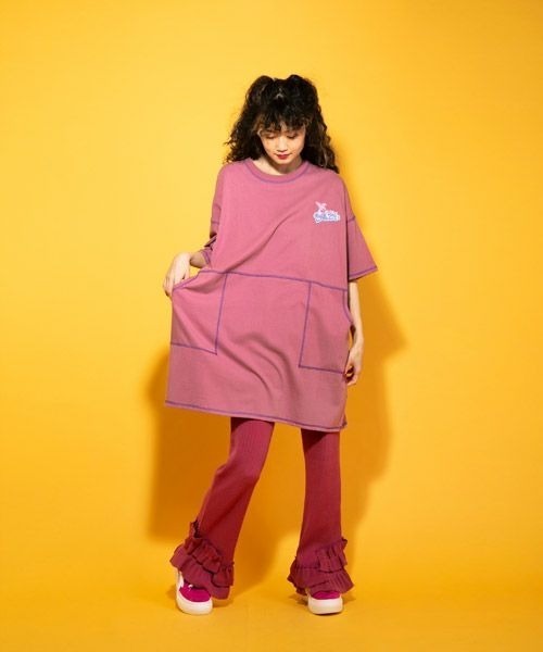 Candy Stripper（キャンディストリッパー）の「FUNNY FRIENDS ワンピース（ワンピース・レディース・ピンク/ブラック/パープル・2）」の7枚目の写真