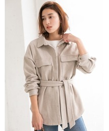 fifth | ベルト付CPOシャツジャケット(ライダースジャケット)