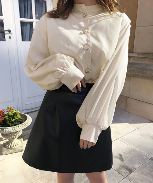 PairPair(ペアペア)の「2WAYボウタイ付イロイロボタンブラウス(シャツ/ブラウス・レディース・ブラック/アイボリー/ピンク/ラベンダー・FREE)」の12枚目の写真