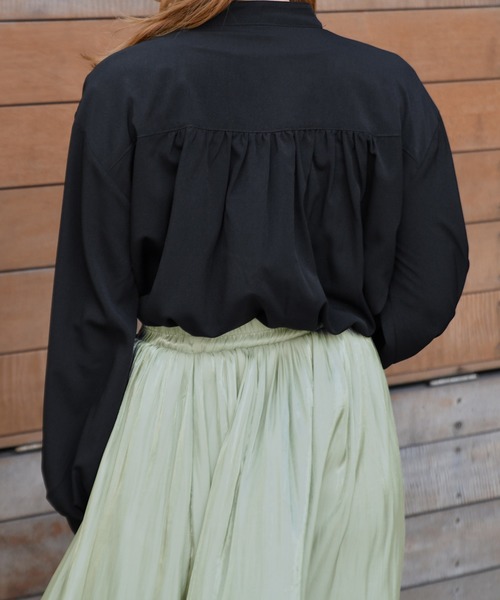 PairPair(ペアペア)の「2WAYボウタイ付イロイロボタンブラウス(シャツ/ブラウス・レディース・ブラック/アイボリー/ピンク/ラベンダー・FREE)」の18枚目の写真