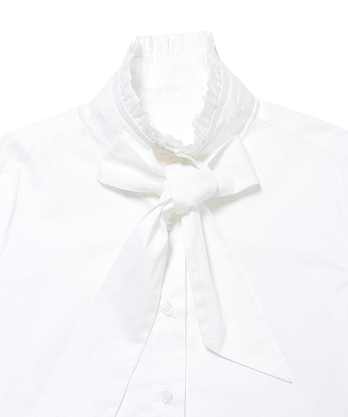 Ray BEAMS（レイビームス）の「PETER JENSEN×Ray BEAMS / 別注 ボウタイシャツ（シャツ/ブラウス・レディース・ホワイト・X-SMALL/SMALL）」の2枚目の写真