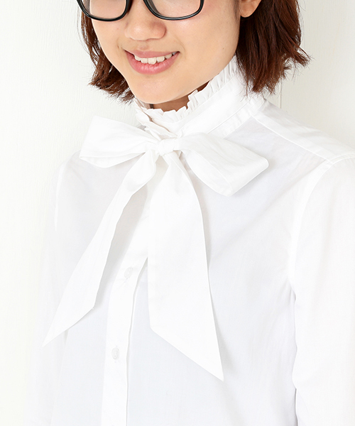 Ray BEAMS（レイビームス）の「PETER JENSEN×Ray BEAMS / 別注 ボウタイシャツ（シャツ/ブラウス・レディース・ホワイト・X-SMALL/SMALL）」の14枚目の写真