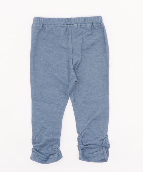 HAKKA BABY（ハッカベビー）の「[ベビー]Orangehakka　裾ギャザーフル丈スパッツ（レギンス/スパッツ・キッズ・ブルー/ネイビー・80ｃｍ/90cm）」の3枚目の写真