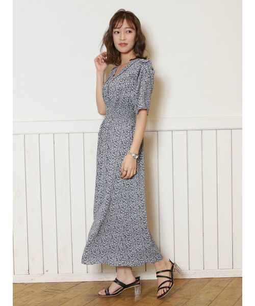 dazzlin（ダズリン）の「パワショルスモールフラワーワンピース（ワンピース・レディース・ブラック/レッド・SMALL/MEDIUM）」の3枚目の写真