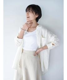 AMERICAN HOLIC | 【2020SS】ピュアリネンドロップショルダーシャツ＊(シャツ/ブラウス)