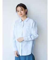 AMERICAN HOLIC | 【2020SS】ピュアリネンドロップショルダーシャツ＊(シャツ/ブラウス)