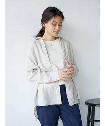 AMERICAN HOLIC | 【2020SS】ピュアリネンドロップショルダーシャツ＊(シャツ/ブラウス)