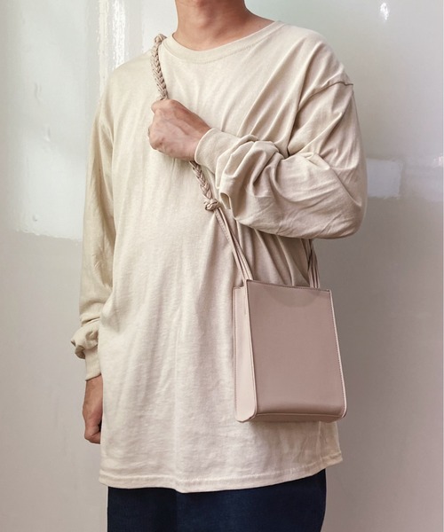 Niell（ニール）の「ロープショルダースクエアミニショルダーバッグ（ショルダーバッグ・メンズ・ホワイト/ブラック/ベージュ・FREE）」の14枚目の写真