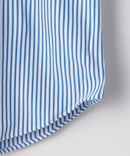 WORK TRIP OUTFITS GREEN LABEL RELAXING（ワークトリップアウトフィッツグリーンレーベル リラクシング）の「【WORK TRIP OUTFITS】WTO トリコット カッタウェイ ロンスト 半袖＜スリムフィット＞（シャツ/ブラウス・メンズ・コバルトブルー/ライトブルー・LARGE/X-LARGE/SMALL/MEDIUM）」の19枚目の写真