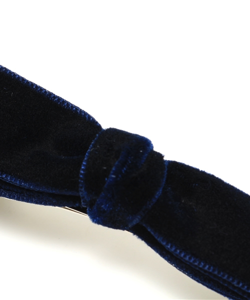 Khaju（カージュ）の「Khaju:リボンバレッタ（バレッタ/ヘアクリップ・レディース・ワイン/ネイビー・ONE SIZE）」の4枚目の写真