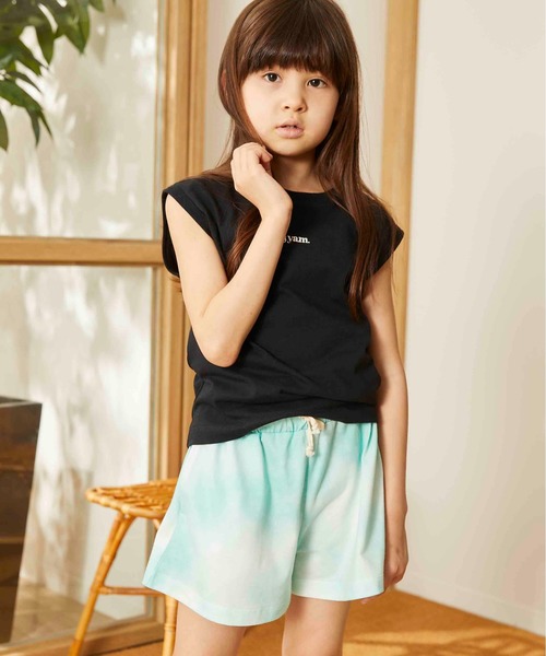 ＆yam（アンドヤム）の「タイダイプリントキュロット（その他パンツ・キッズ・パープル/オレンジ/グリーン・90/100/110/120/130/140）」の15枚目の写真