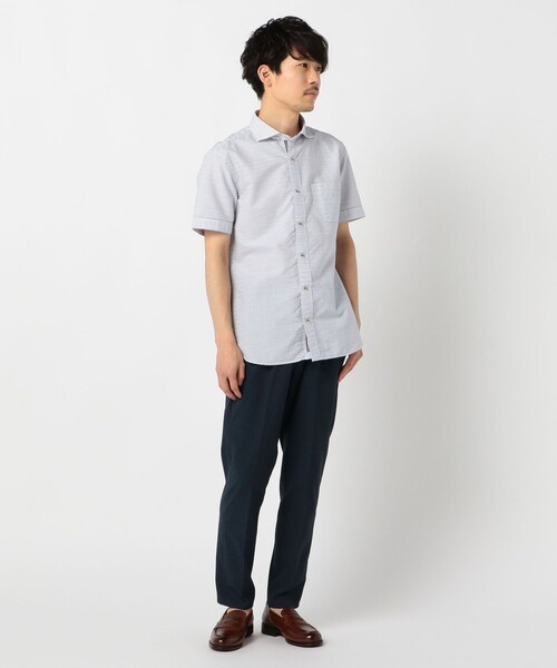 NOLLEY'S goodman（ノーリーズグッドマン）の「パラシュートＳ／Ｓ（シャツ/ブラウス・メンズ・ホワイト系その他4/ホワイト系その他5/ブルー系その他4/ブルー系その他5・SMALL/MEDIUM/LARGE/X-LARGE）」の22枚目の写真