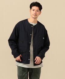 KELTY（ケルティ）の「【SHIPS別注】KELTY: ウェザークロス メッシュ ノーカラー ジャケット（ノーカラージャケット・メンズ・ブルー系）」