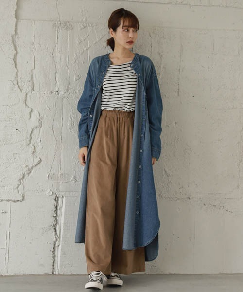 SUGAR BISKET(シュガービスケット)の「ウエストゴムコーデュロイワイドパンツ(その他パンツ・レディース・ベージュ系その他/ライトブラウン/ブラウン/ブラック・M/L)」の3枚目の写真