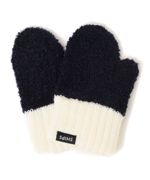 SHIPS（シップス）の「SHIPS KIDS:ベビー ふわもこ ミトン 手袋（手袋・キッズ・ネイビー/グレー/ピンク/ライトグリーン/ベージュ系その他・ONE SIZE）」の2枚目の写真