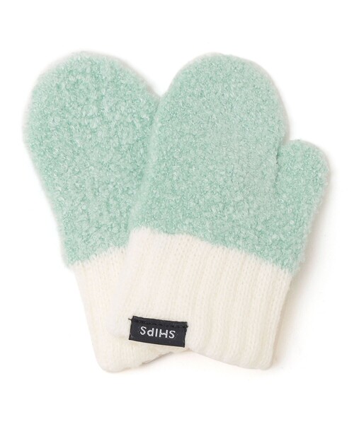 SHIPS（シップス）の「SHIPS KIDS:ベビー ふわもこ ミトン 手袋（手袋・キッズ・ネイビー/グレー/ピンク/ライトグリーン/ベージュ系その他・ONE SIZE）」の4枚目の写真