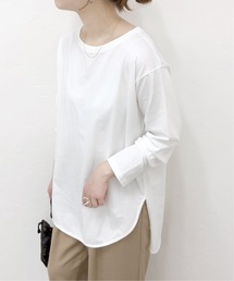 JOURNAL STANDARD | プレミアムコットンNEWラウンドヘムロングスリーブTシャツ◆2(Tシャツ/カットソー)